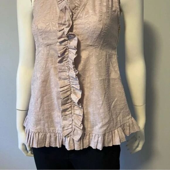 The Marc By Marc Jacobs Ruffles Hem Sleeveless Top size US 4 - Picture 3 of 7